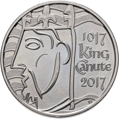 купить Великобритания 5 фунтов (pounds) 2017 1000 лет со дня коронации Кнуда Великого