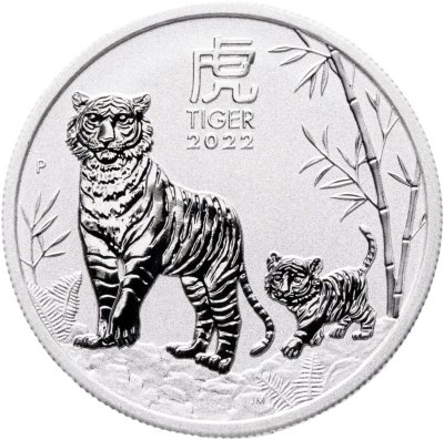 купить Австралия 50 центов 2022 "Год тигра -Тигр с тигренком"