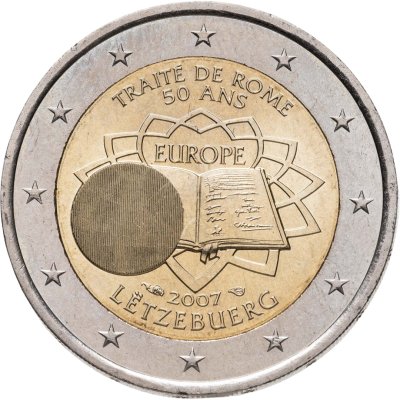 купить Люксембург 2 euro (евро) 2007 50-летие подписания Римского договора