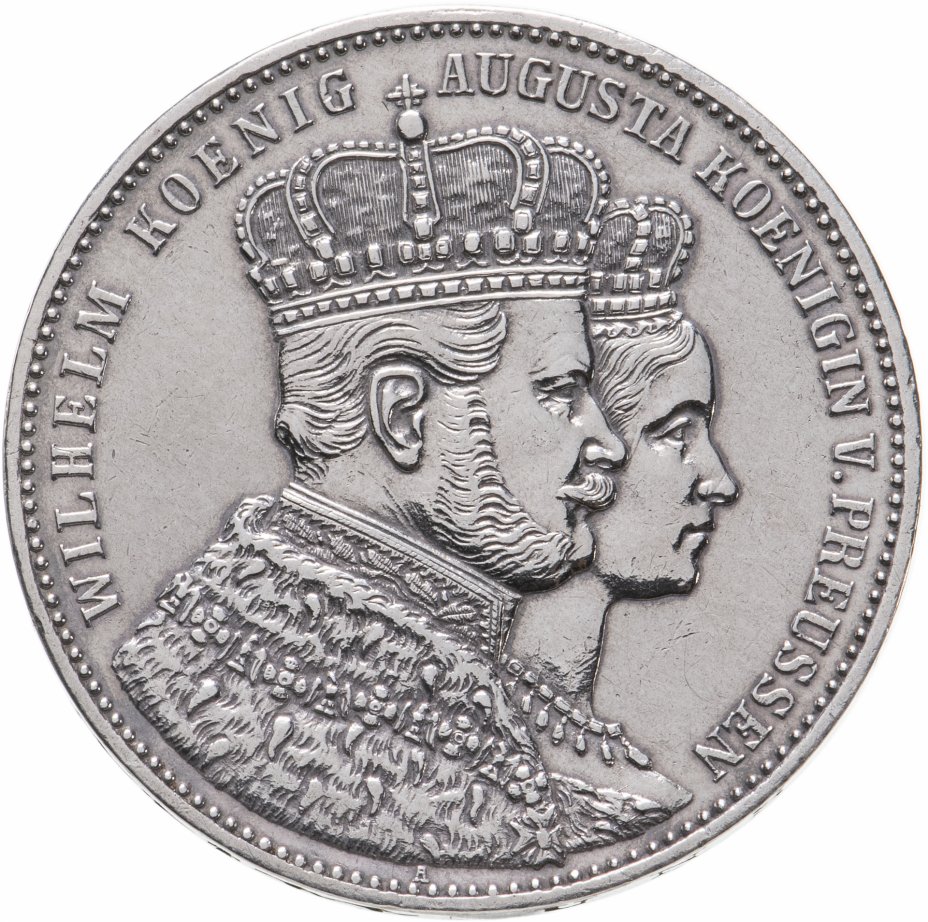 купить Пруссия 1 талер 1861 Коронация Вильгельма и Августы