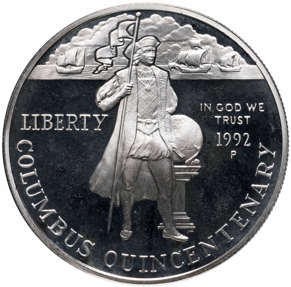1992 p. Серебряная монета 500 лет открытия Америки. Марка 500 лет открытия Америки. Доллар в 1992 году. Монета 500 лет открытия Америки.