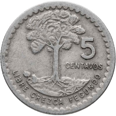 купить Гватемала 5 сентаво (centavos) 1977