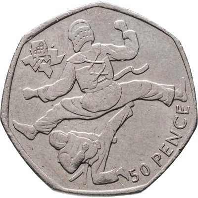 купить Великобритания 50 пенсов (pence) 2011 "XXX летние Олимпийские Игры, Лондон 2012 - Дзюдо"