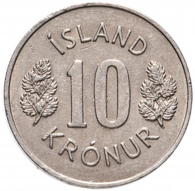 купить Исландия 10 крон (kronur) 1967-1980