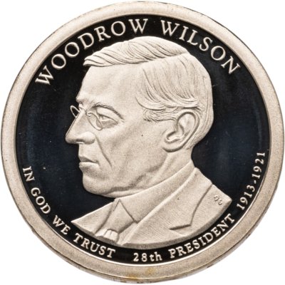 купить США 1 доллар (dollar) 2013 S Президент США - Томас Вудро Вильсон (1913–1921) знак монетного двора: "S" - Сан-Франциско