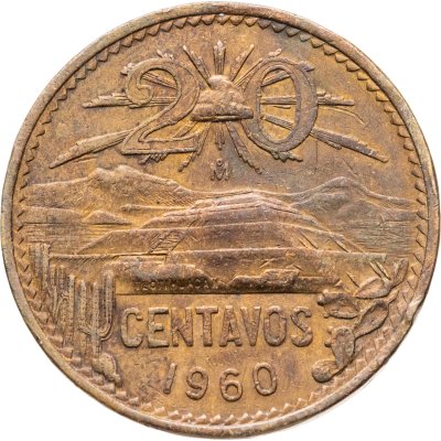 купить Мексика 20 сентаво (centavos) 1960