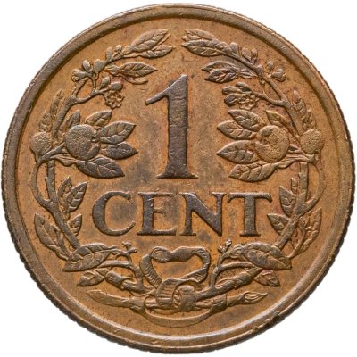 купить Нидерландские Антильские острова 1 цент (cent) 1968