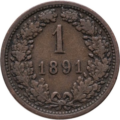 купить Австро-Венгрия 1 крейцер (kreuzer) 1891, для Австрии