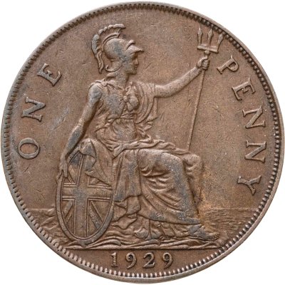 купить Великобритания 1 пенни (penny) 1929