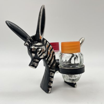 купить Набор для специй "Зебра", металл, стекло, СССР, 1980-1990 гг.