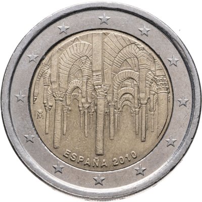 купить Испания 2 евро 2010 "ЮНЕСКО - Исторический центр города Кордова"