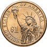 Купить США 1 доллар (dollar) 2008 "Джеймс Монро (5-й президент США)" знак монетного двора "S" - Сан-Франциско