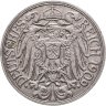 Купить Германия 25 пфеннигов (pfennig) 1909, знак монетного двора: "F" - Штутгарт