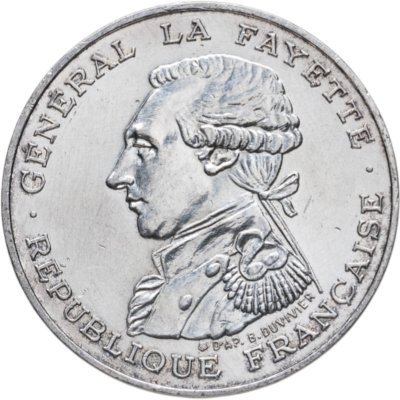 купить Франция 100 франков 1987 "230 лет со дня рождения Жильбера Ла Файета"