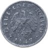 Купить Германия, послевоенная оккупация 10 рейхспфеннигов (reichspfennig) 1947, знак монетного двора: "F" - Штутгарт