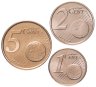 Купить Словения набор 3 монет 1, 2 и 5 евро центов 2007-2020