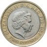 Купить Великобритания 2 фунта (pounds) 2007 "200 лет со дня отмены работорговли в Британской Империи"