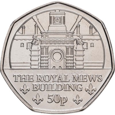 купить Гернси 50 пенсов 2024 «Королевские конюшни - Здание Королевских конюшен»