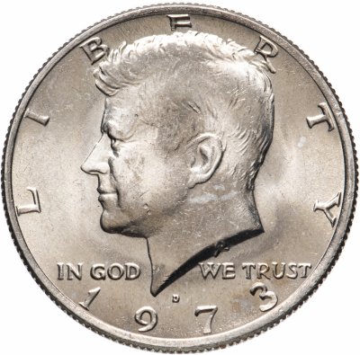 купить США 50 центов (1/2 доллара, half dollar) 1973 D "Кеннеди"