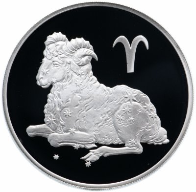 купить 3 рубля 2004 СПМД Proof "Овен (Знаки зодиака)"