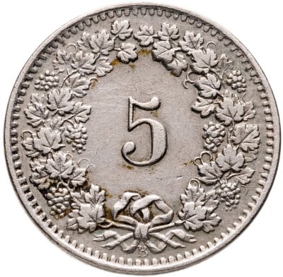 купить Швейцария 5 раппенов (rappen) 1913