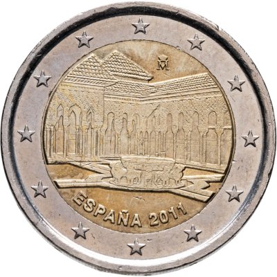 купить Испания 2 euro (евро) 2011 "Львиный дворик в Альгамбре"