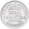 Купить Великобритания 6 пенсов (pence) 1946