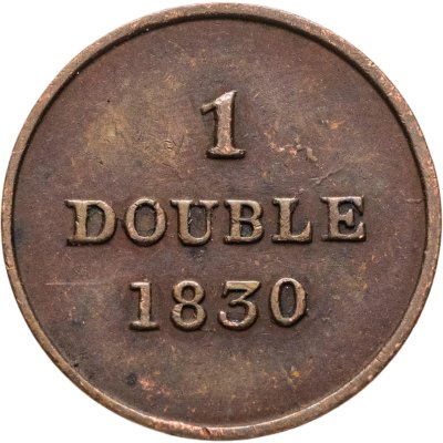 купить Остров Гернси 1 дубль (double) 1830