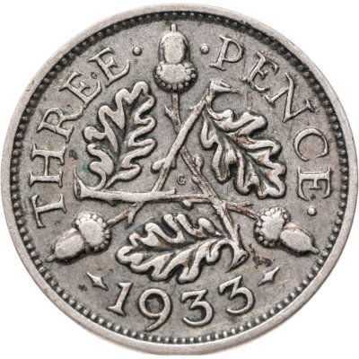 купить Великобритания 3 пенса (pence) 1933