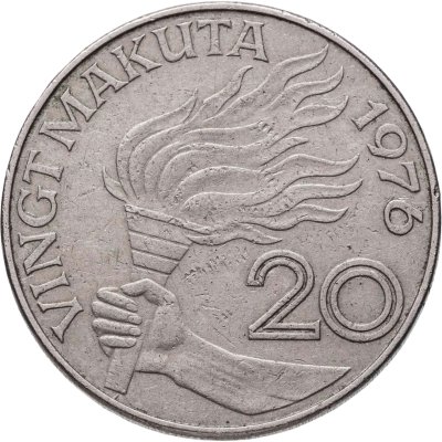 купить Заир 20 макут (makuta) 1976