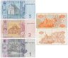 Купить Украина набор из 5 банкнот 1, 100 карбованцев и 1, 2, 5 гривен 1991-2014