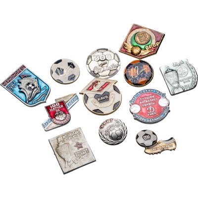 купить Набор начинающего фалериста: подборка из 10-ти значков на тему советского футбола, СССР, 1960-1980 гг.