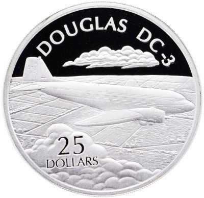 купить Соломоновы острова 25 долларов 2003 "Самолеты мира: Дуглас DC-3"