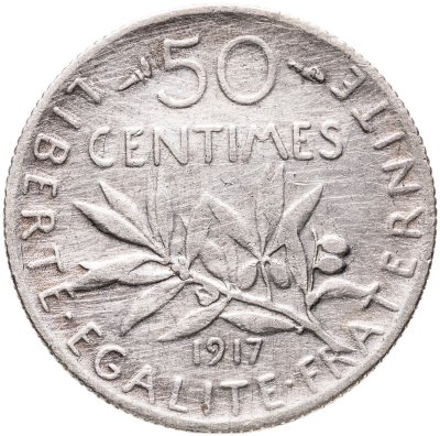купить Франция 50 сантимов (centimes) 1917