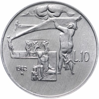 купить Сан-Марино 10 лир 1982 "Социальные достижения"