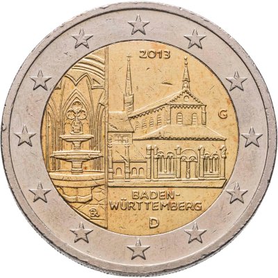 купить Германия 2 евро 2013 Баден-Вюртемберг двор D