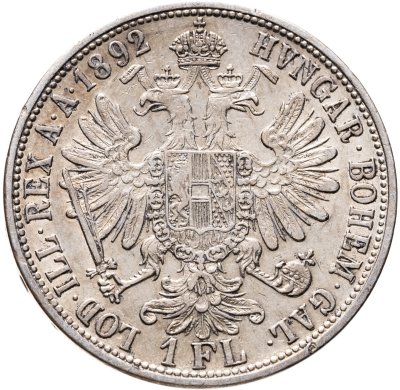 купить Австрия 1 флорин (florin) 1892 Франц-Иосиф