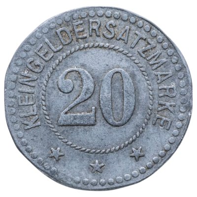 купить Германия (нотгельды) 20 пфеннигов 1917 "Город Цвизель"
