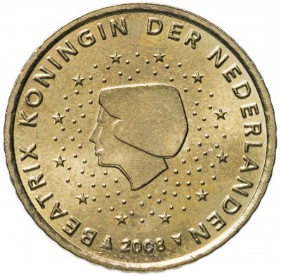 купить Нидерланды 50 евро центов (euro cent) 2008