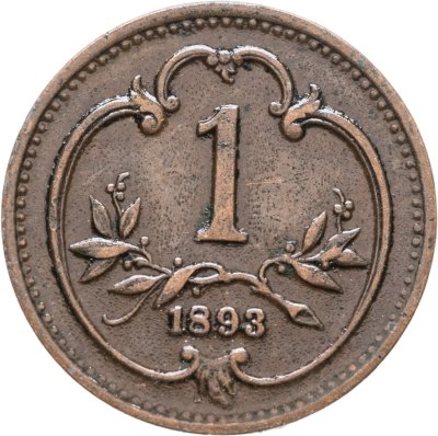 купить Австрия 1 геллер (heller) 1893