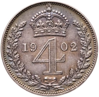 купить Великобритания 4 пенса 1902 Маунди - Эдуард VII