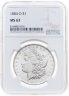 Купить США 1 доллар (dollar) О 1884 "Доллар Моргана", знак монетного двора: "O" - Новый Орлеан, в слабе NGC MS63