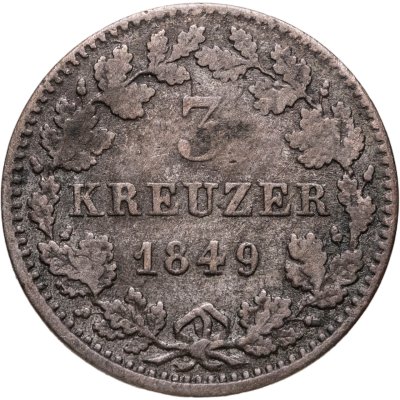 купить Бавария 3 крейцера 1849