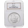 Купить США 1 доллар (dollar) 1887 Доллар Моргана, без отметки монетного двора, в слабе NGC MS64
