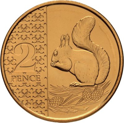 купить Великобритания 2 пенса 2026 "Белка"