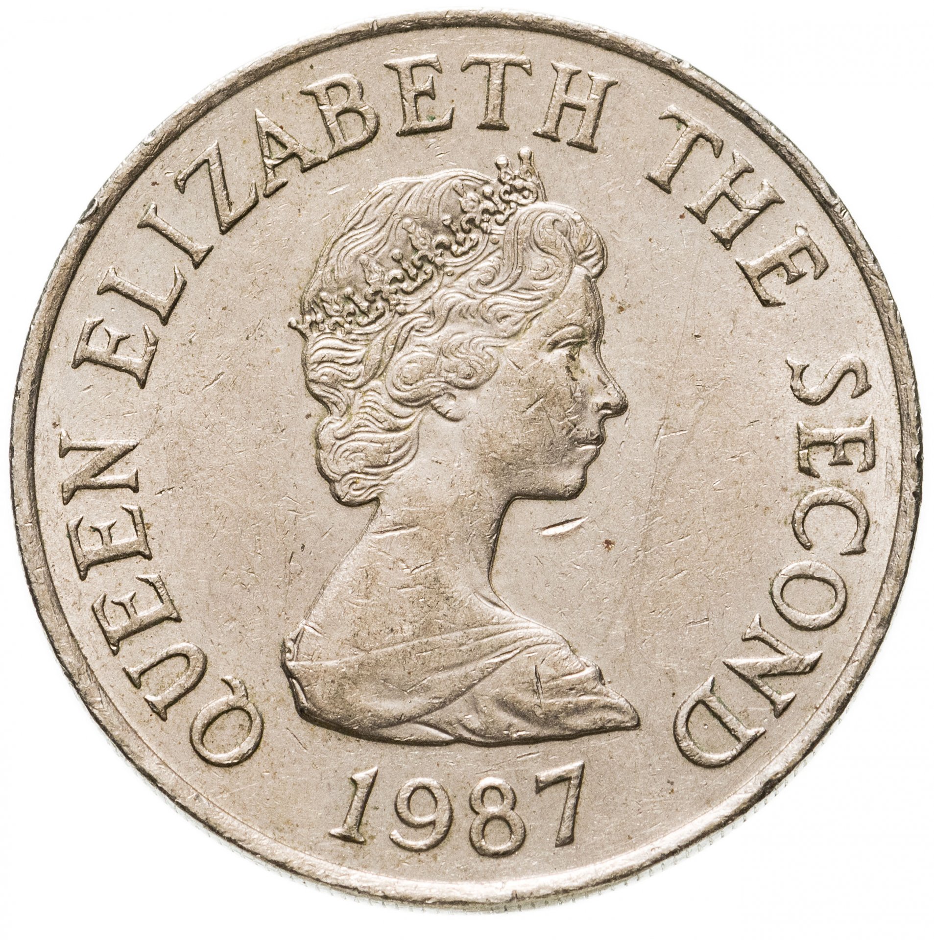 Джерси 10 пенсов (pence) 1987.