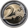Купить Люксембург 2 евро 2014 "50-летний юбилей вступления на престол великого герцога Жана" Proof в капсуле