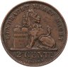 Купить Бельгия 2 сантима (centimes) 1910 Надпись на голландском - 'ALBERT KONING DER BELGEN'