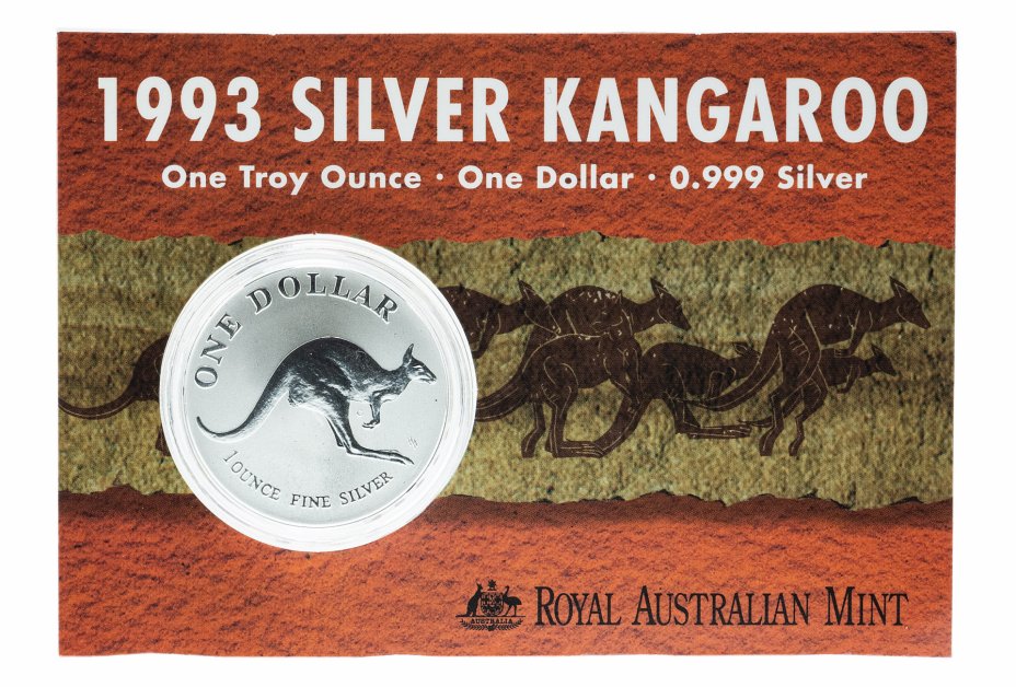 купить Австралия 1 доллар 1993 "Кенгуру"