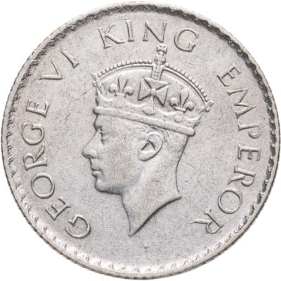 купить Индия (Британская) 1/4 рупии (rupee) 1940 Лилии на короне не пересекают полудугу без обозначения монетного двора